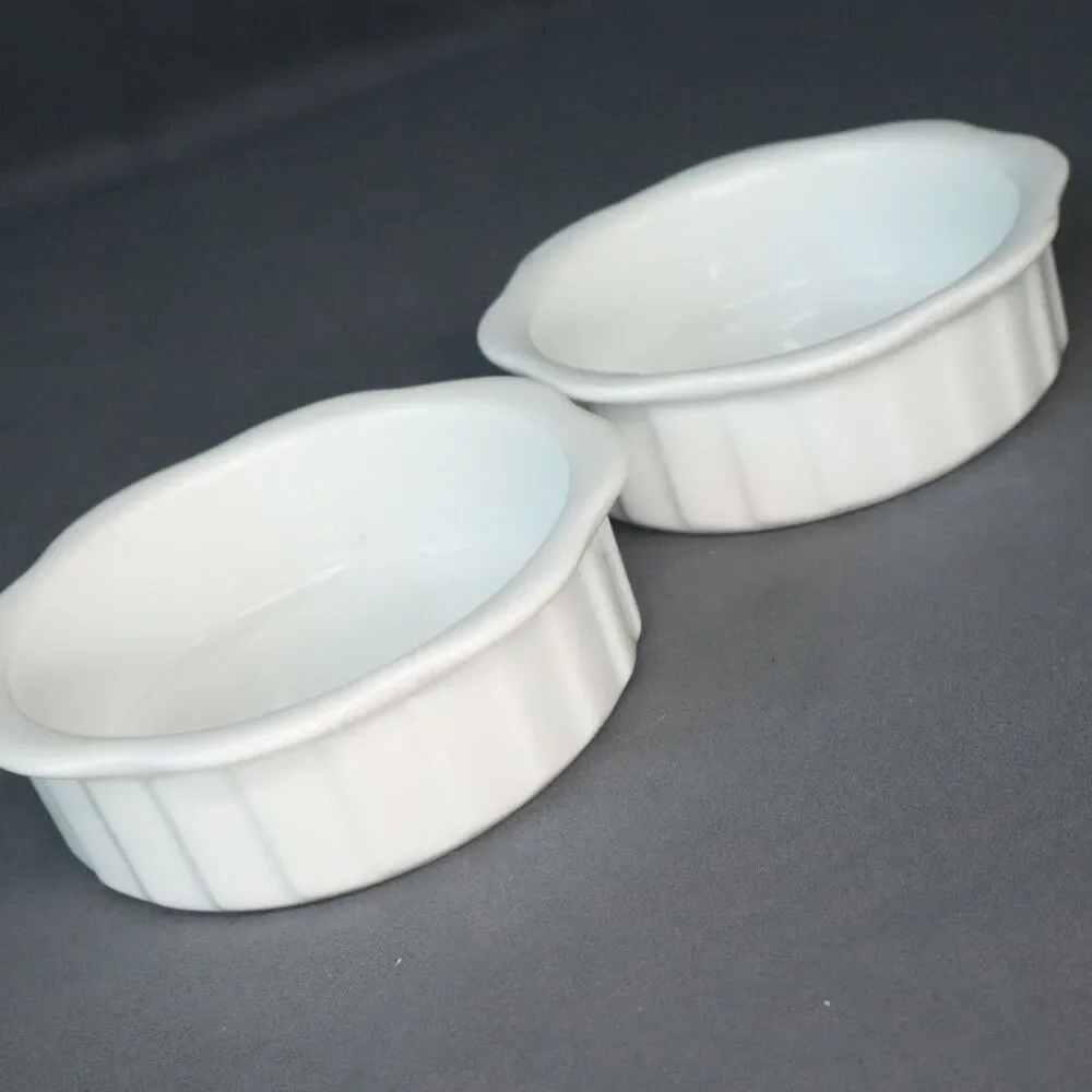 Trivet set of 2 XCELL brand but looks like french white pyrex 3.5
